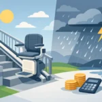 Außen-Treppenlift-Kosten: wetterfest einschätzen