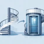 Passt ein Lift auf eine Wendeltreppe?