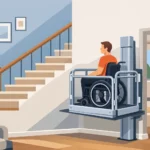Plattformlift für Rollstuhlfahrer zuhause