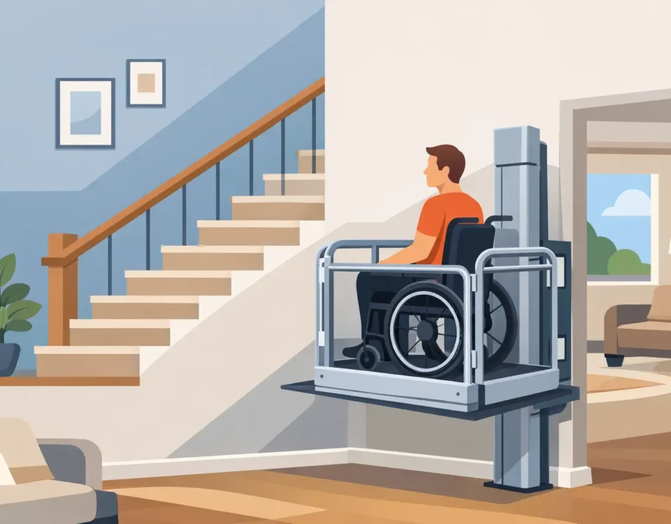 Plattformlift für Rollstuhlfahrer zuhause