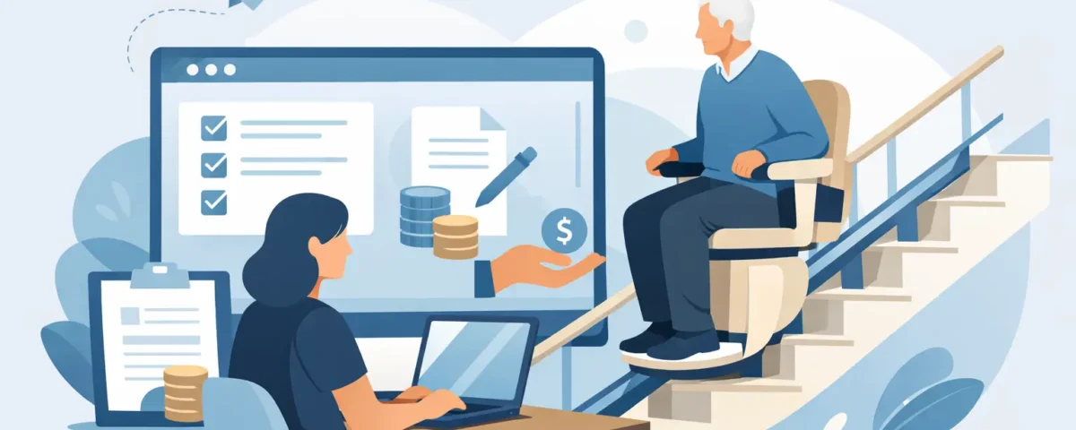 Treppenlift Förderung online beantragen