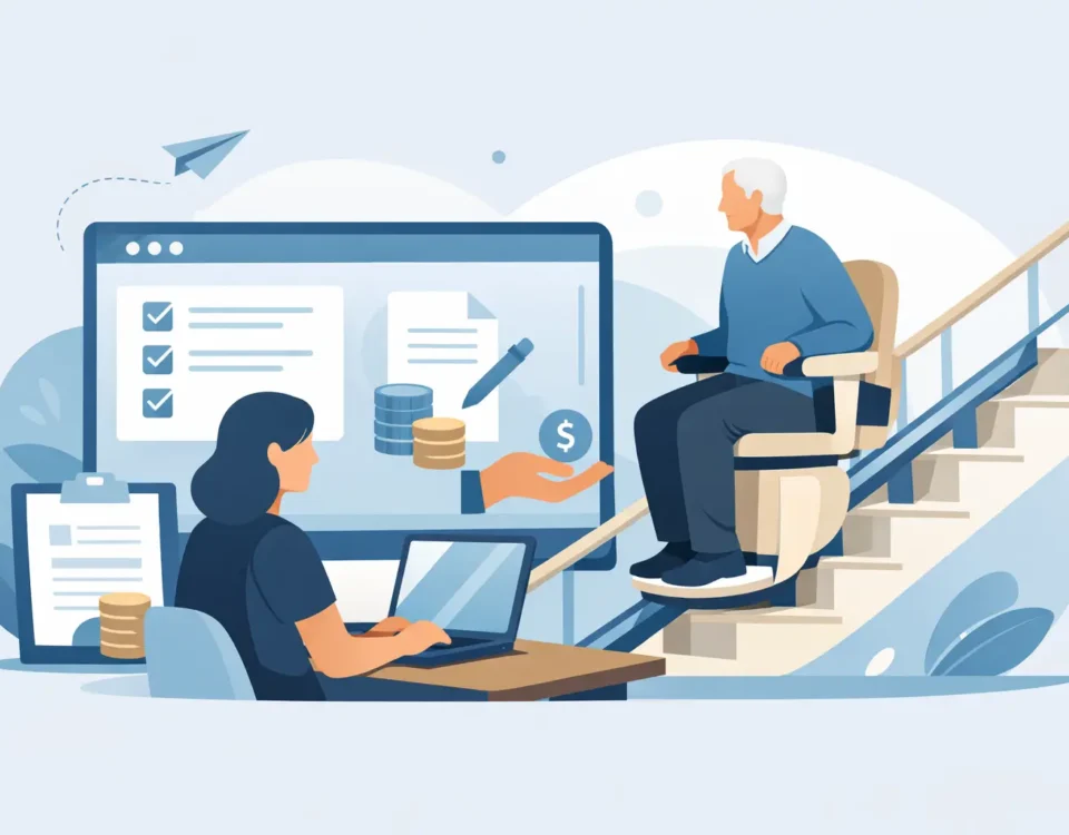 Treppenlift Förderung online beantragen