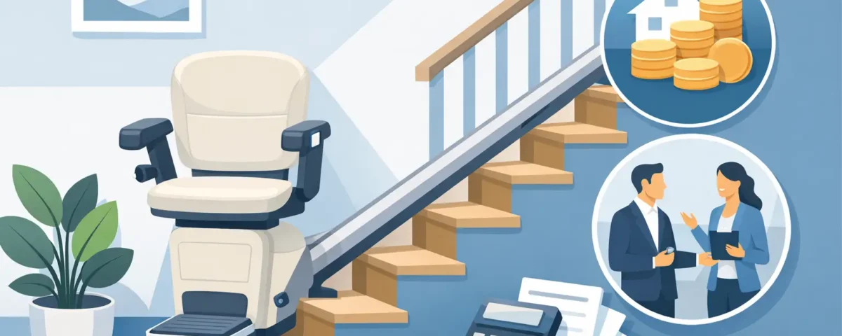 Treppenlift Kosten gerade Treppe im Überblick