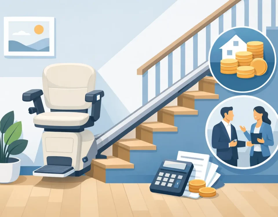 Treppenlift Kosten gerade Treppe im Überblick