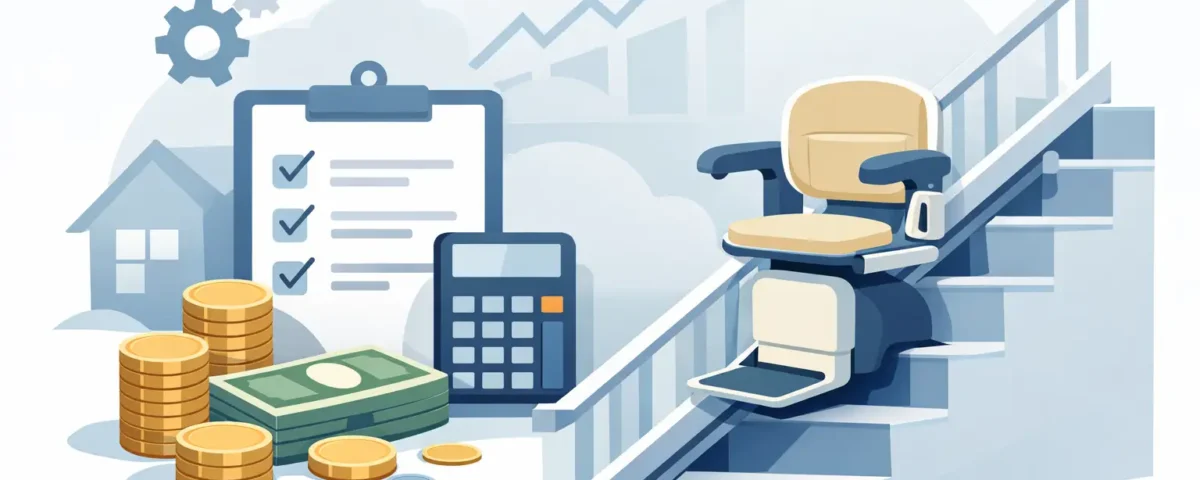 Treppenlift mieten - Kosten monatlich erklärt