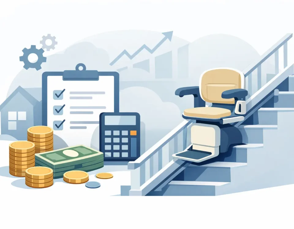 Treppenlift mieten - Kosten monatlich erklärt