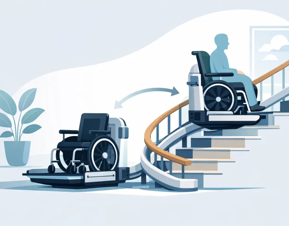 Welcher Treppenlift passt bei Rollstuhl?