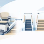 Wie breit muss eine Treppe für Treppenlift sein?