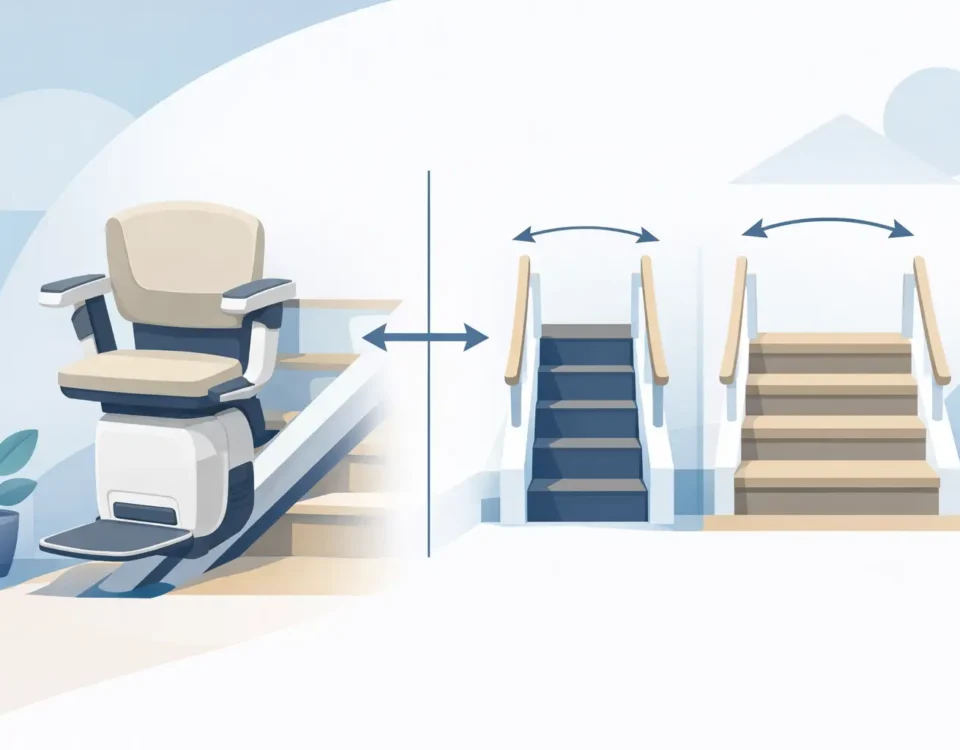 Wie breit muss eine Treppe für Treppenlift sein?
